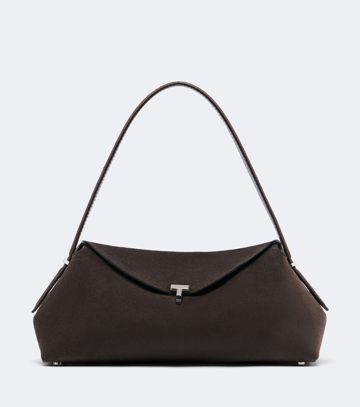 Toteme T-Lock Medium suede shoulder bag
