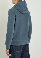 Moncler Logo Cotton Sweatshirt Blue