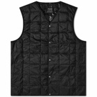 Taion Men's V-Neck Down Vest in Black