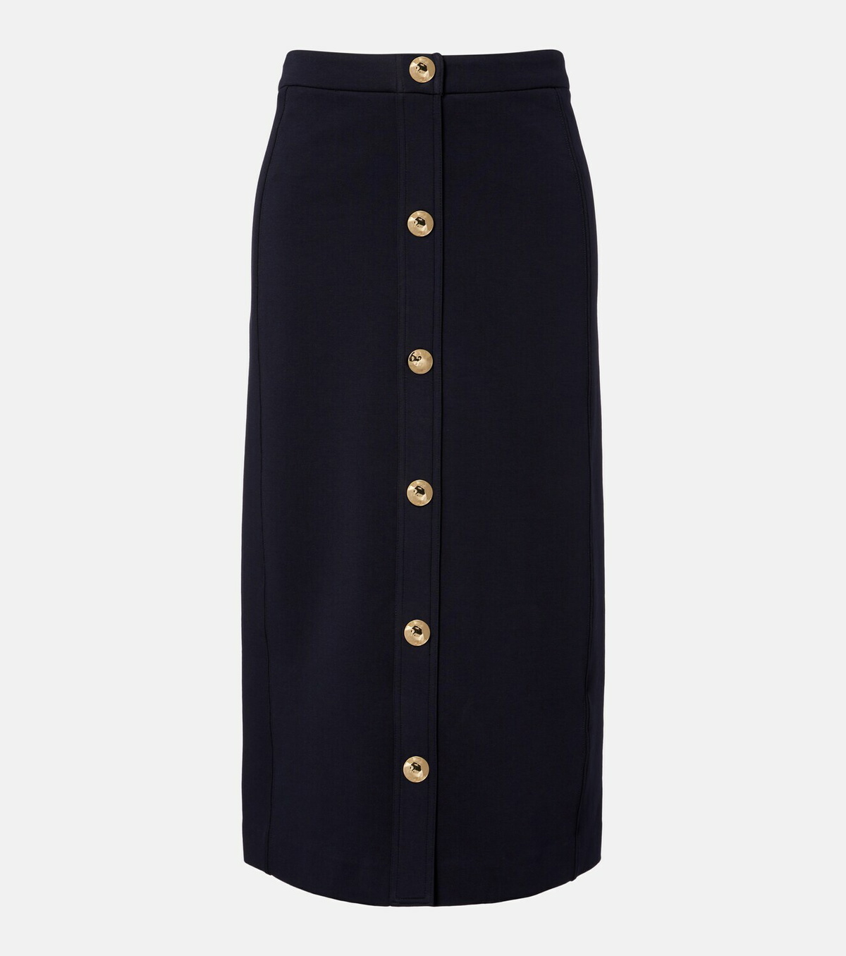 'S Max Mara Cotton-blend midi skirt