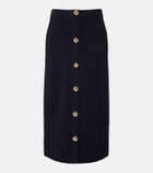 'S Max Mara Cotton-blend midi skirt