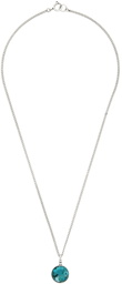 Isabel Marant Silver & Blue Stone Necklace