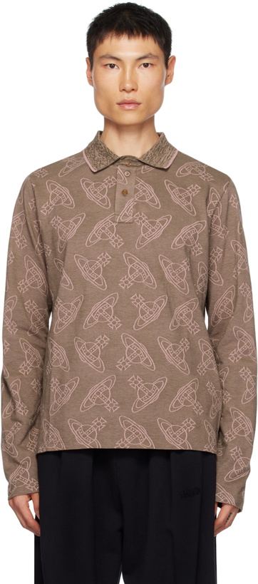 Photo: Vivienne Westwood Khaki & Pink Graphic Polo