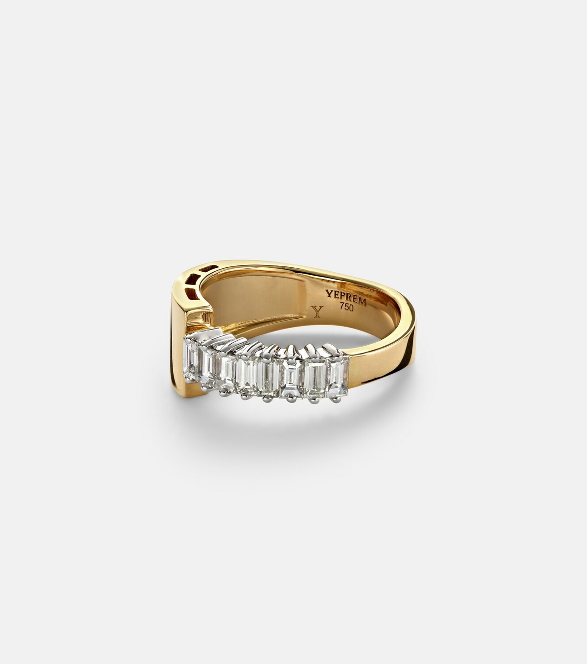 Yeprem 18kt yellow and white gold (750/1000) ring with diamonds