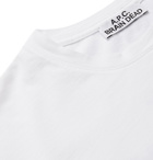A.P.C. - Brain Dead Printed Cotton-Jersey T-Shirt - White