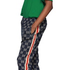 Gucci Navy GG Supreme Lounge Pants