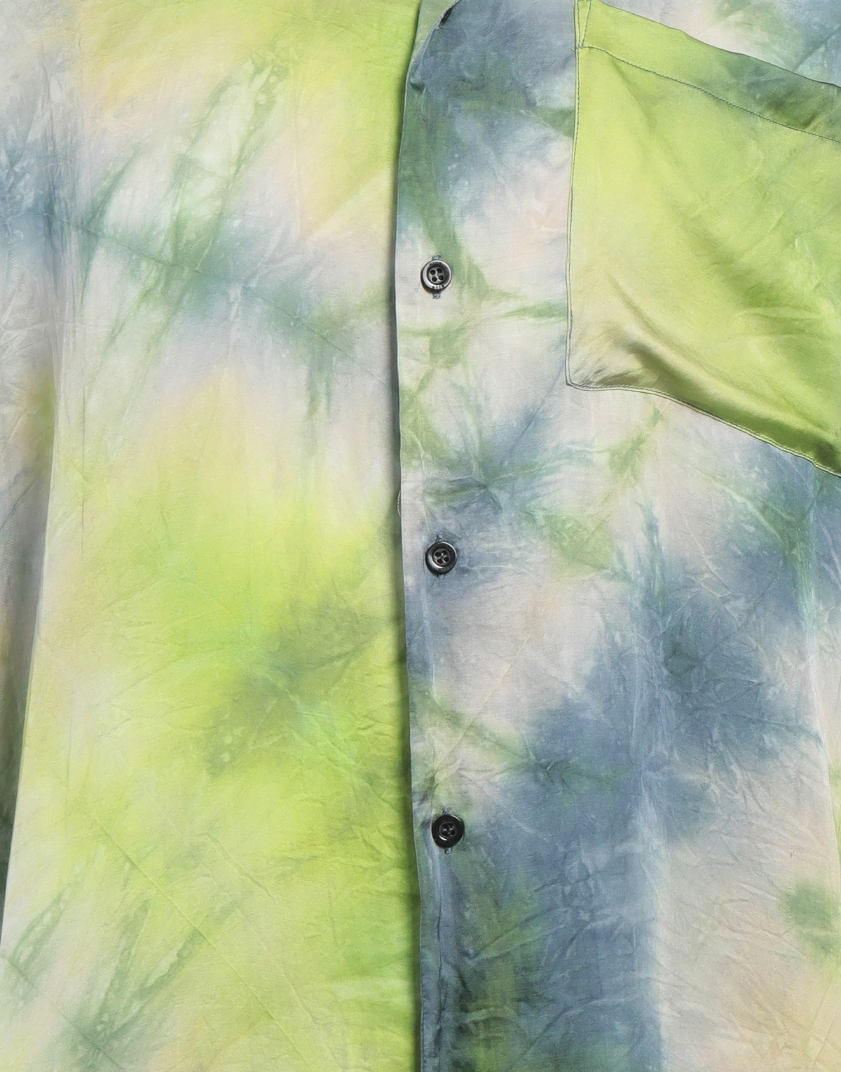 Msgm Mens Shirt Lime in Green