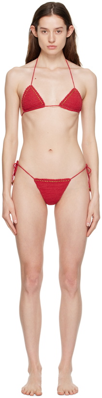 Photo: Akoia SSENSE Exclusive Red Manik Bikini