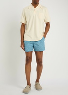 Gusari The London Printed Shell Swim Shorts Blue