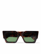 Off-White - Catalina Square-Frame Tortoiseshell Acetate Sunglasses
