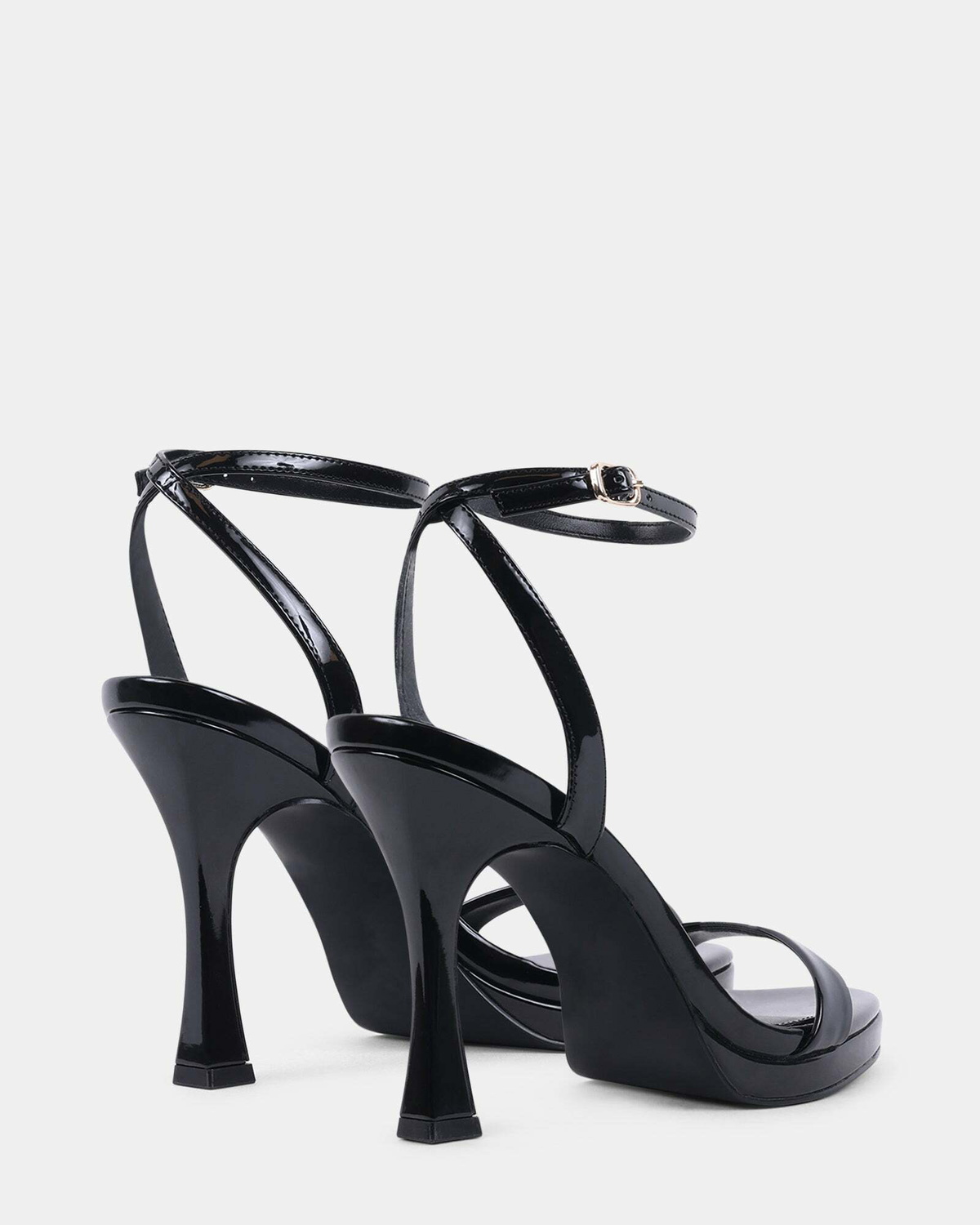 Steve Madden Sacramento Heels in Black Patent