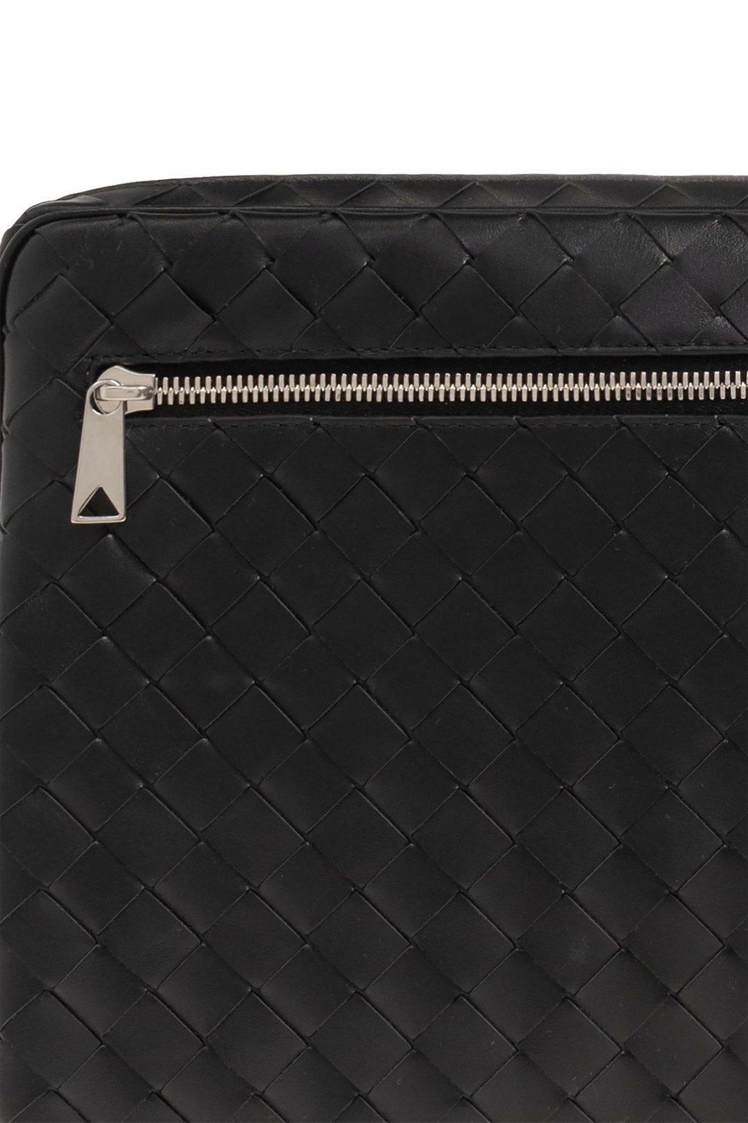 Bottega Veneta Intrecciato Zippered Laptop Case Bag Bottega