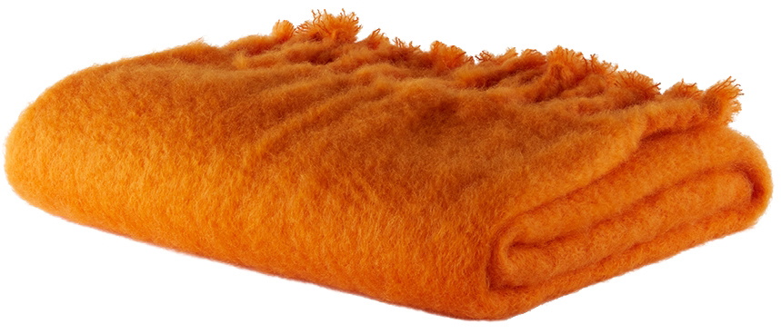 Viso Project Orange Mohair V145O Blanket