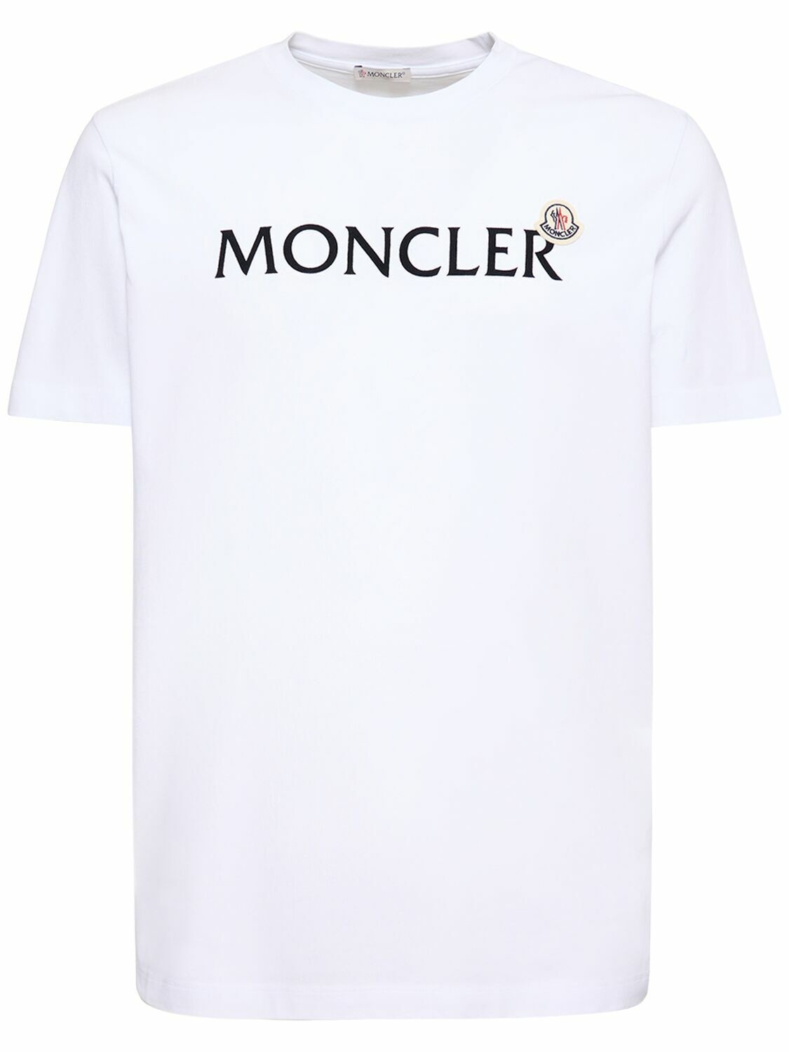 Photo: MONCLER - Logo Cotton Jersey T-shirt