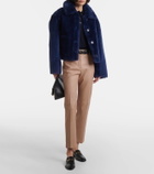 Joseph Alloway reversible shearling and leather jacket