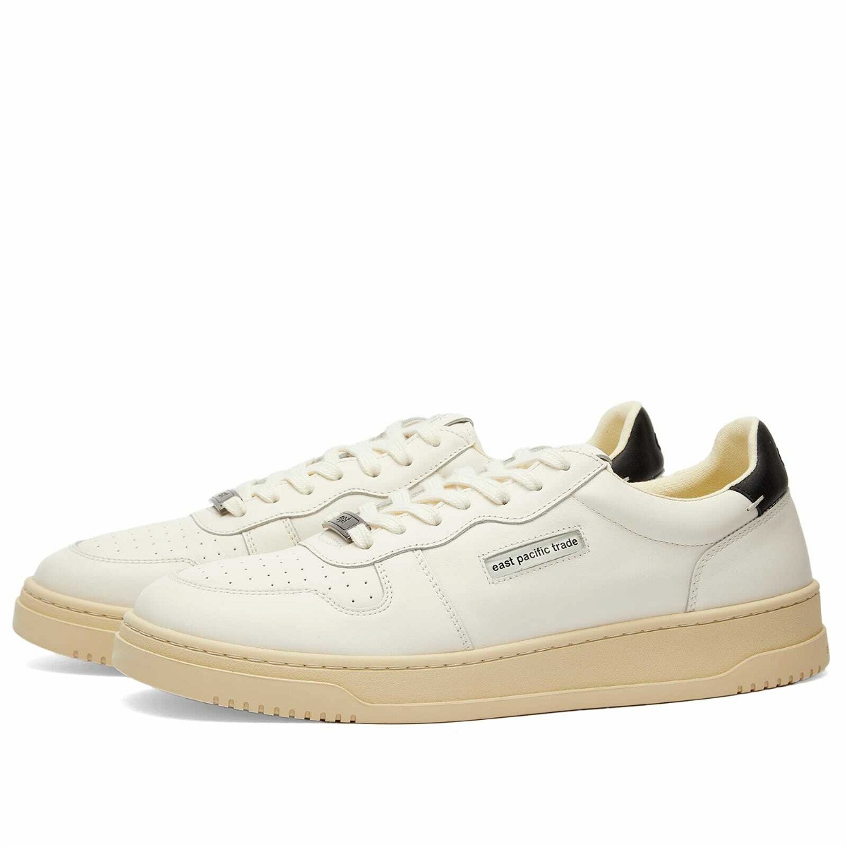 Photo: East Pacific Trade Men's Dive Court Sneakers in Off White/Black