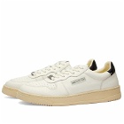 East Pacific Trade Men's Dive Court Sneakers in Off White/Black
