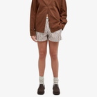AMIRI Women's Pinstripe Boxer Shorts in Alabaster