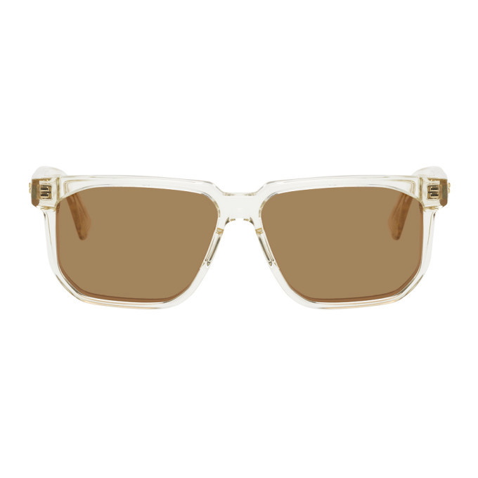 Photo: Bottega Veneta Transparent Square Sunglasses