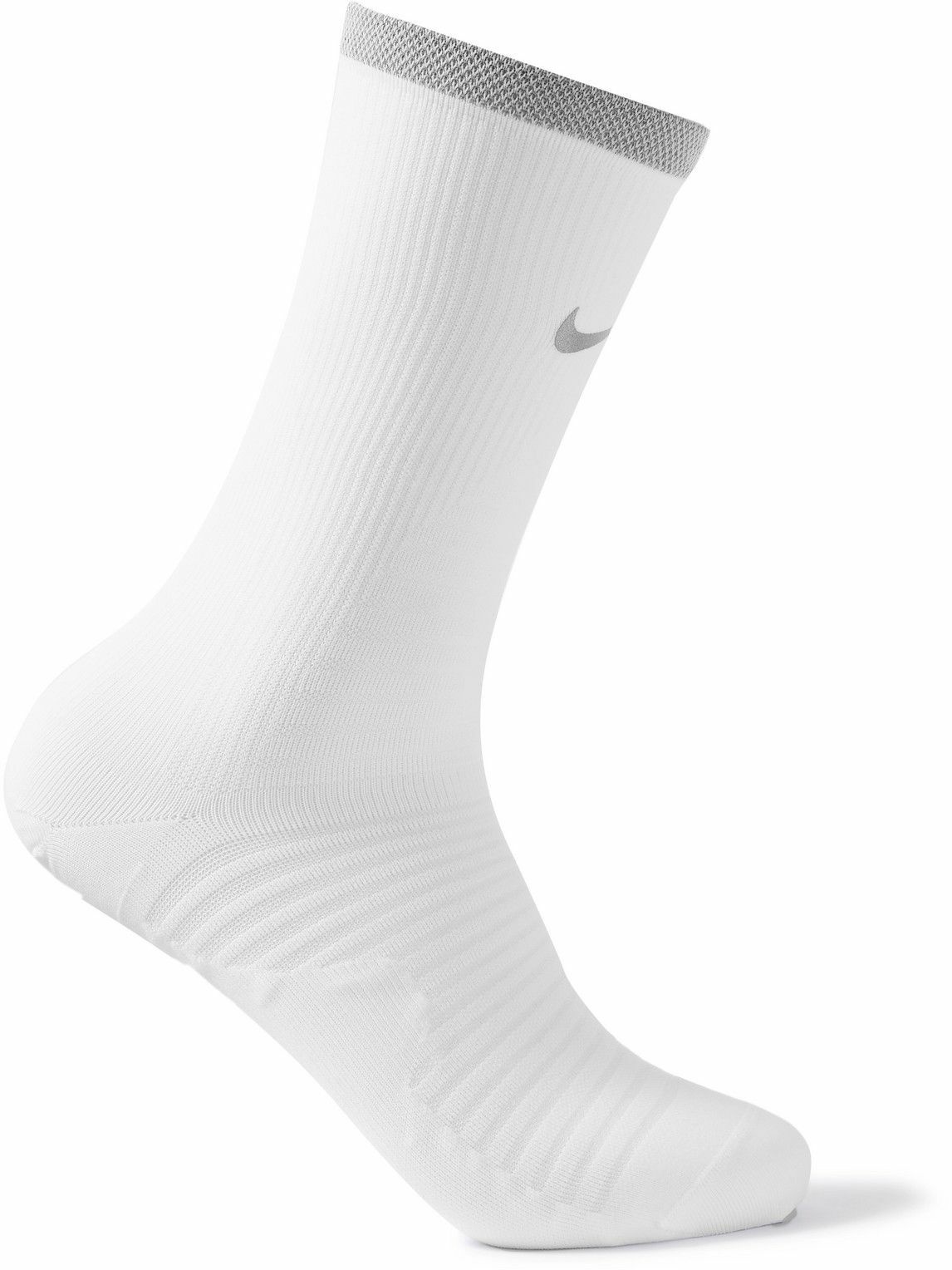 Photo: Nike Running - Spark Lightweight Stretch-Knit Socks - White - US 8