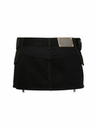 DION LEE - Buckle Denim Mini Skirt