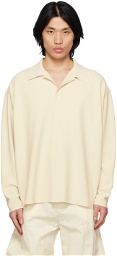 Birrot Off-White Spread Collar Shirt