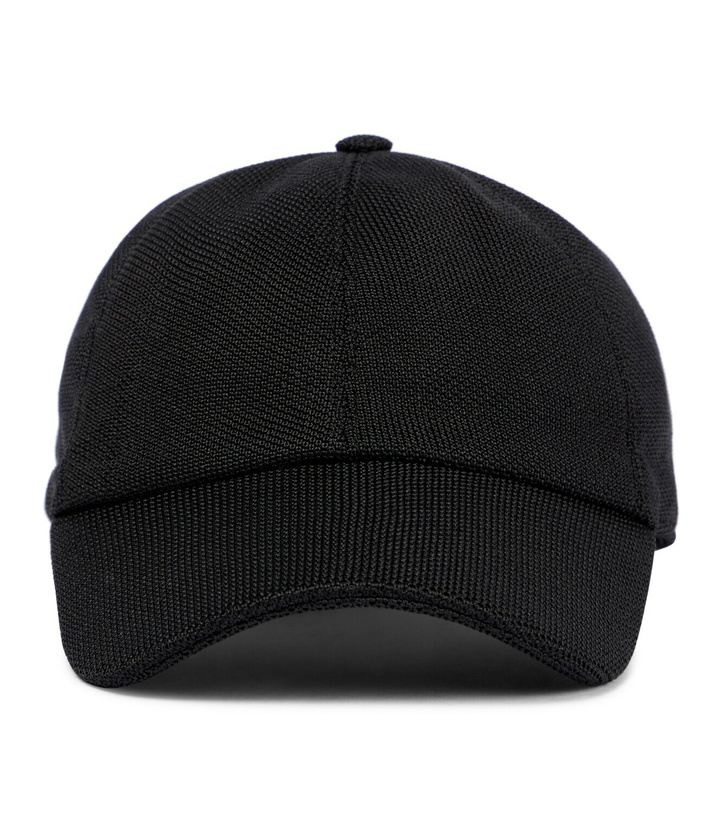 Photo: The Row Caspian silk baseball cap