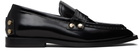 GANNI Black Studs Square Toe Loafers
