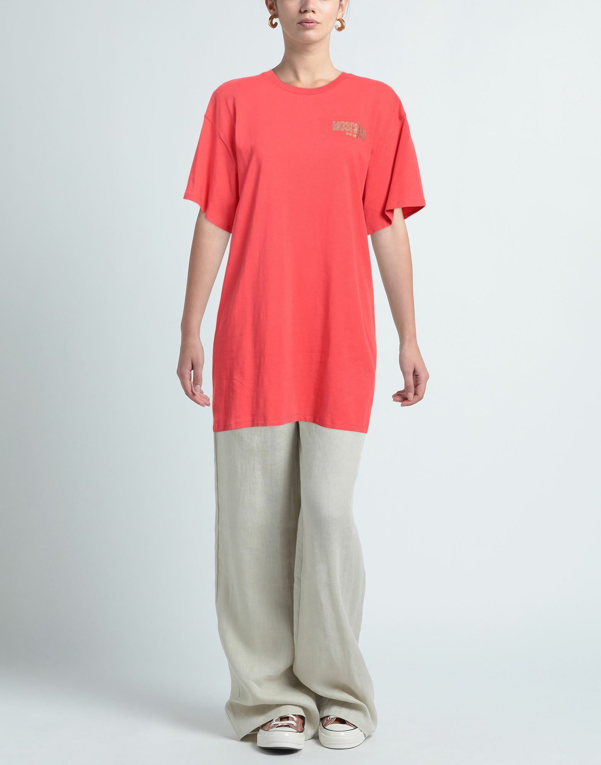 Moschino Womens T-shirt Coral