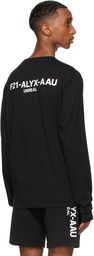 1017 ALYX 9SM Black Collection Logo Long Sleeve T-Shirt