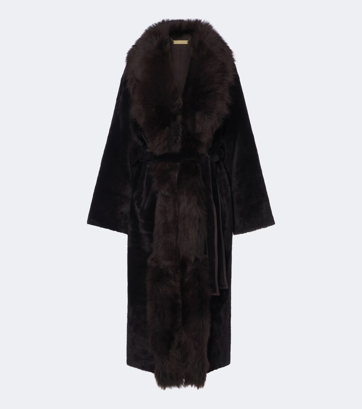 Nour Hammour Isadora shearling wrap coat