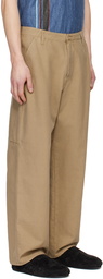 The Row Tan Marlon Trousers