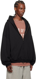 Fear of God ESSENTIALS Black Full-Zip Hoodie