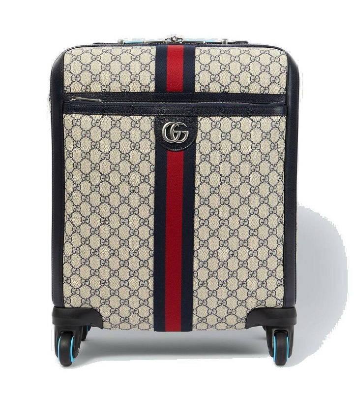 Photo: Gucci Gucci Savoy Small GG canvas carry-on suitcase