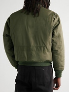 Monitaly - CWG Padded Vancloth Cotton Hooded Blouson Jacket - Green