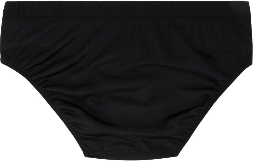 ZEGNA Black Logo Patch Briefs