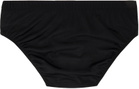 ZEGNA Black Logo Patch Briefs