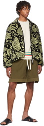 Jil Sander Green Cotton Shorts