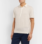 Boglioli - Linen Polo Shirt - White