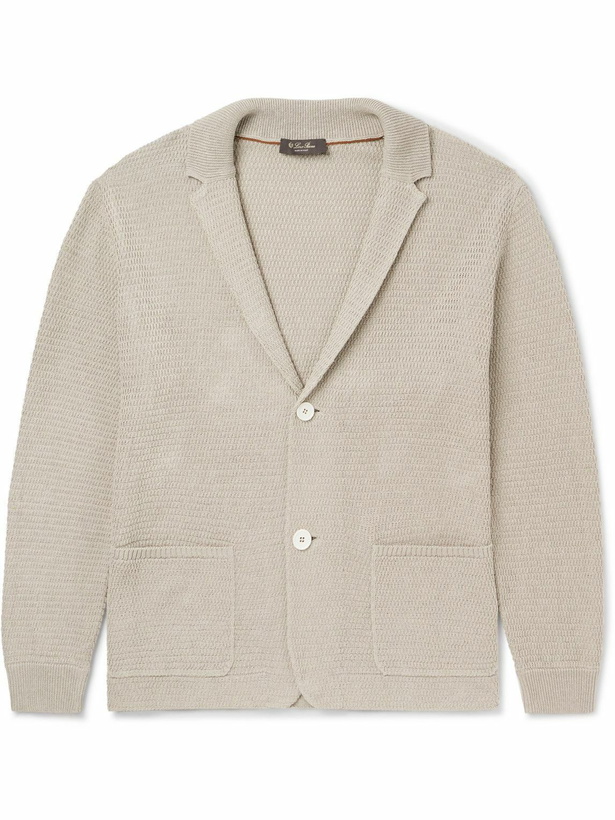 Photo: Loro Piana - Silk and Linen-Blend Cardigan - Neutrals