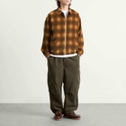 Butter Goods Men's Jive Cord Jacket in Mustard Plaid