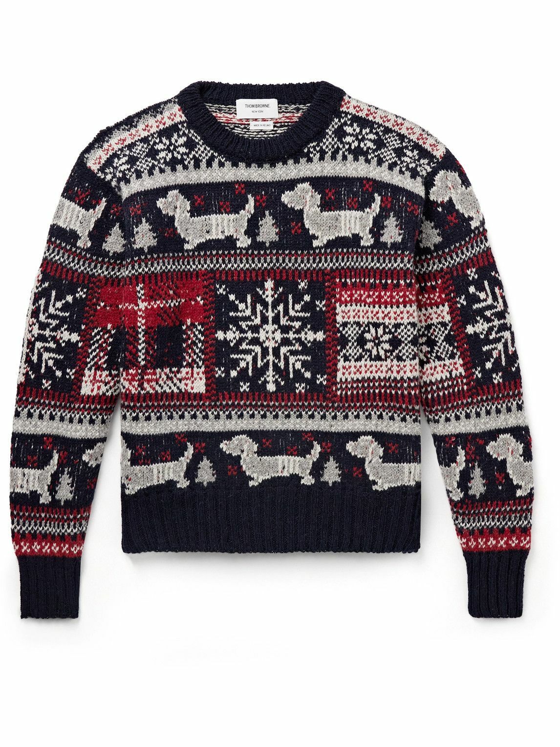 Thom Browne - Holiday Hector Fair Isle Wool and Mohair-Blend