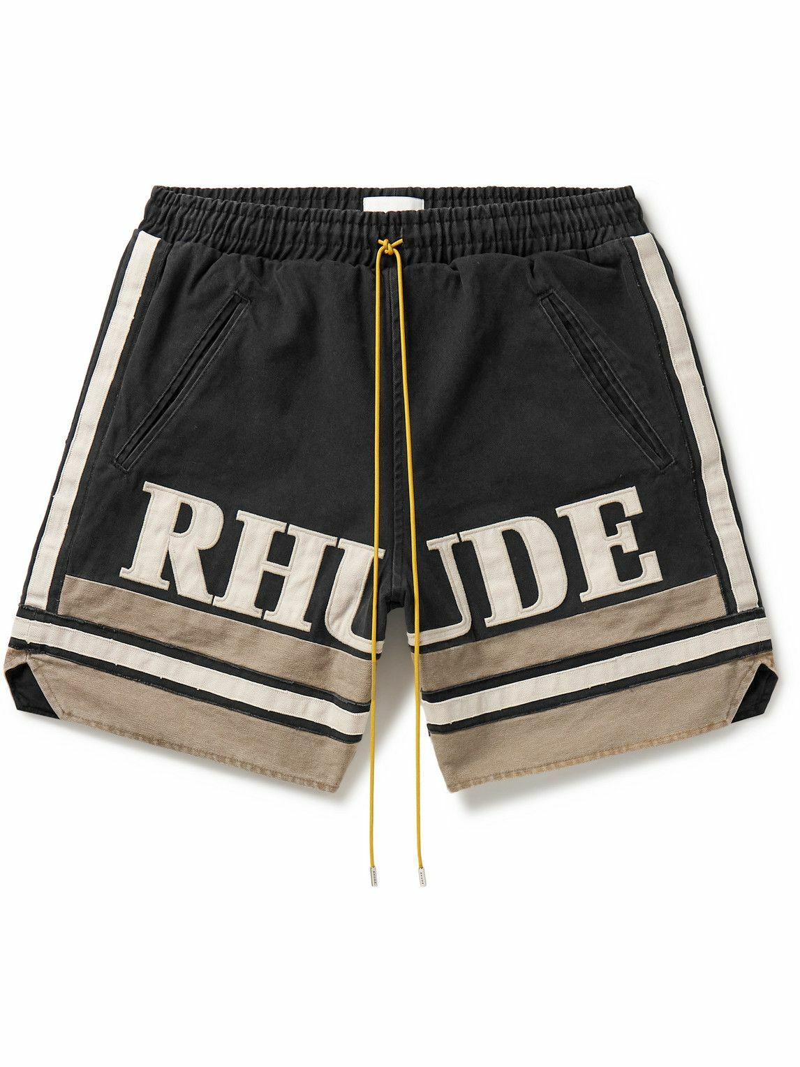 RHUDE Strada silk shorts - Black