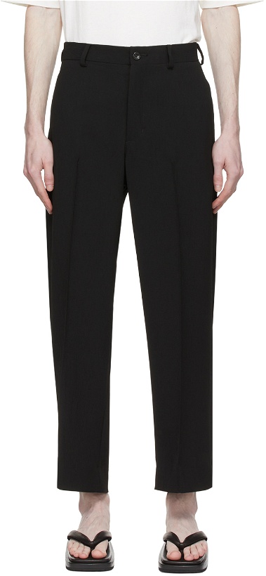 Photo: Sasquatchfabrix. Black Polyester Trousers