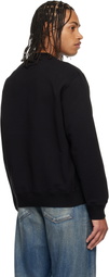 MM6 Maison Margiela Black Printed-Logo Sweatshirt