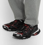 Balenciaga - Track 2 Nylon, Mesh and Rubber Sneakers - Black