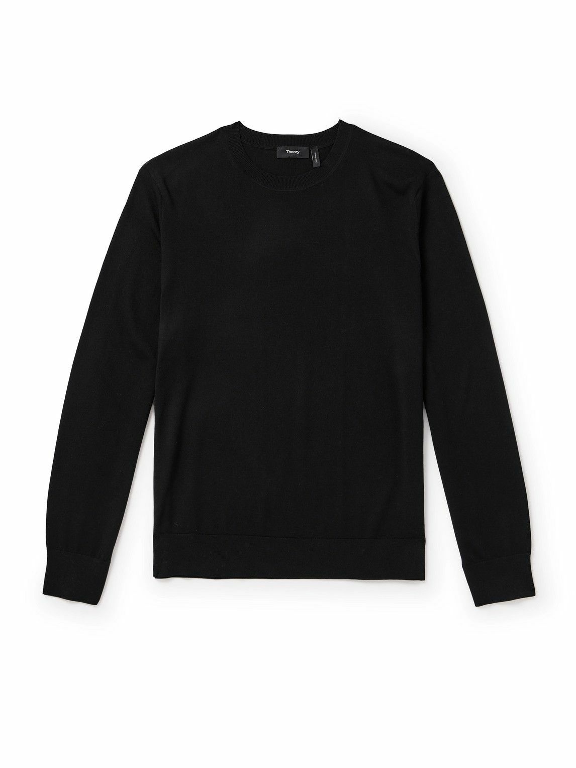 Photo: Theory - Slim-Fit Wool Sweater - Black