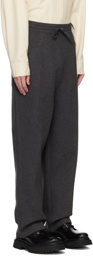 AMI Alexandre Mattiussi Gray Drawstring Lounge Pants