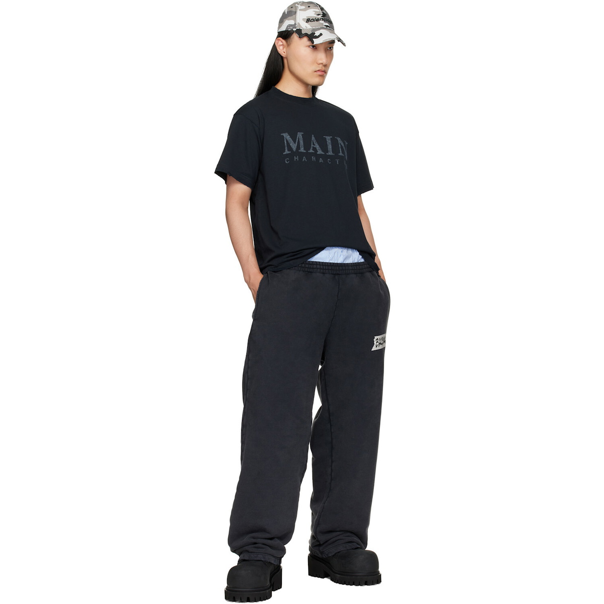 Balenciaga Black 'Main Character' T-Shirt