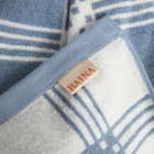 Baina Frisa Pool Towel in Celeste/Chalk 